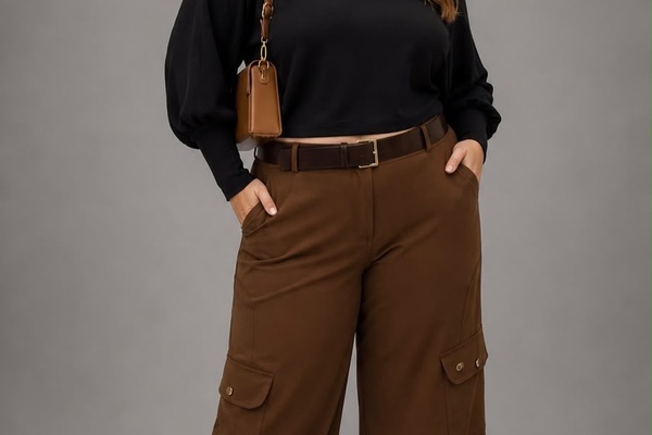 Blusa morcego + Calça Cargo