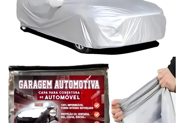 Capa Cobrir Carro 100% Proteger Sol E Chuva Forrada Grossa