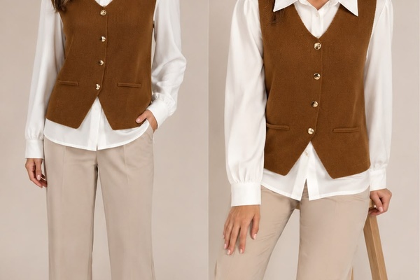 Camisaria + Colete Modal