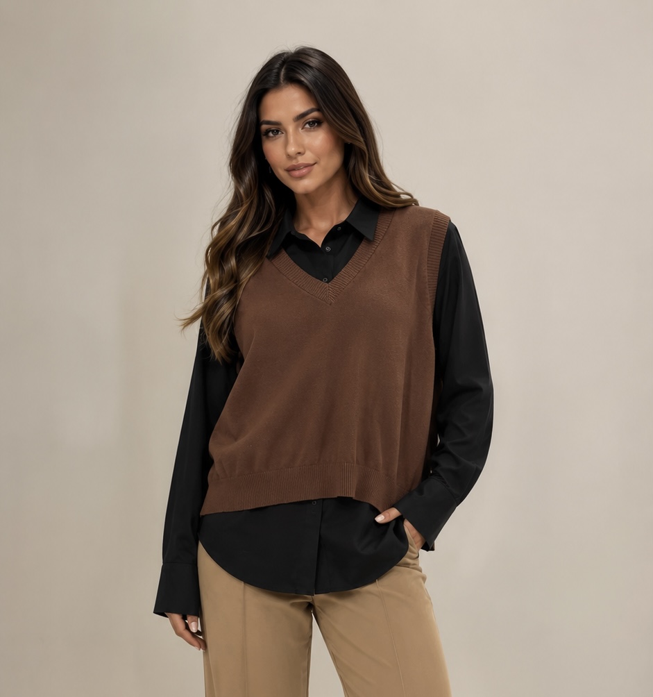 Camisaria + Colete Modal