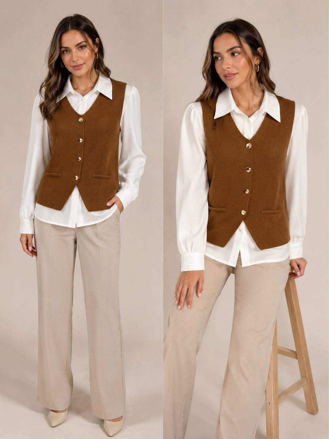 Camisaria + Colete Modal