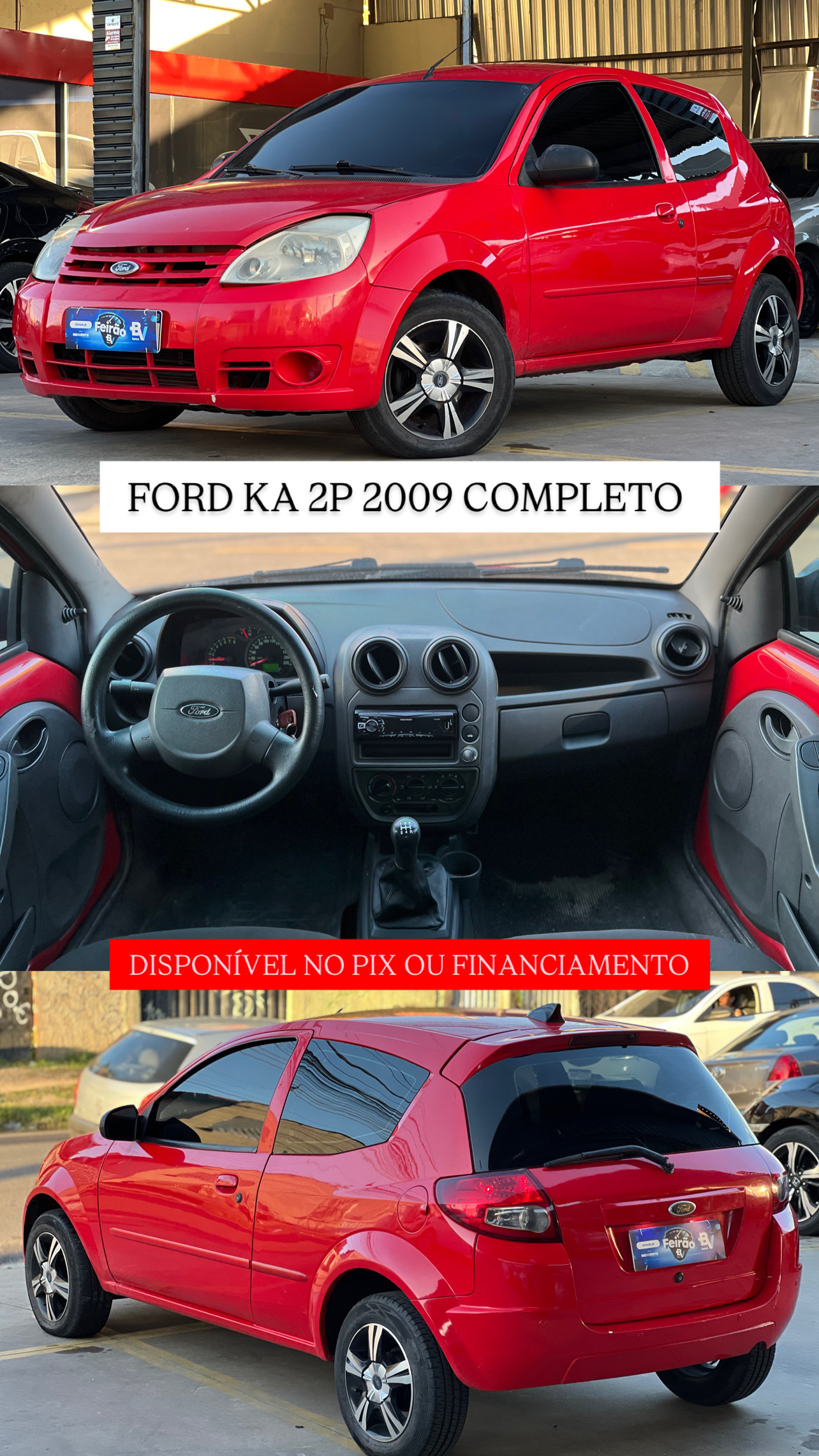 ⚠️FORD KA 2P 2009 1.0 COMPLETO