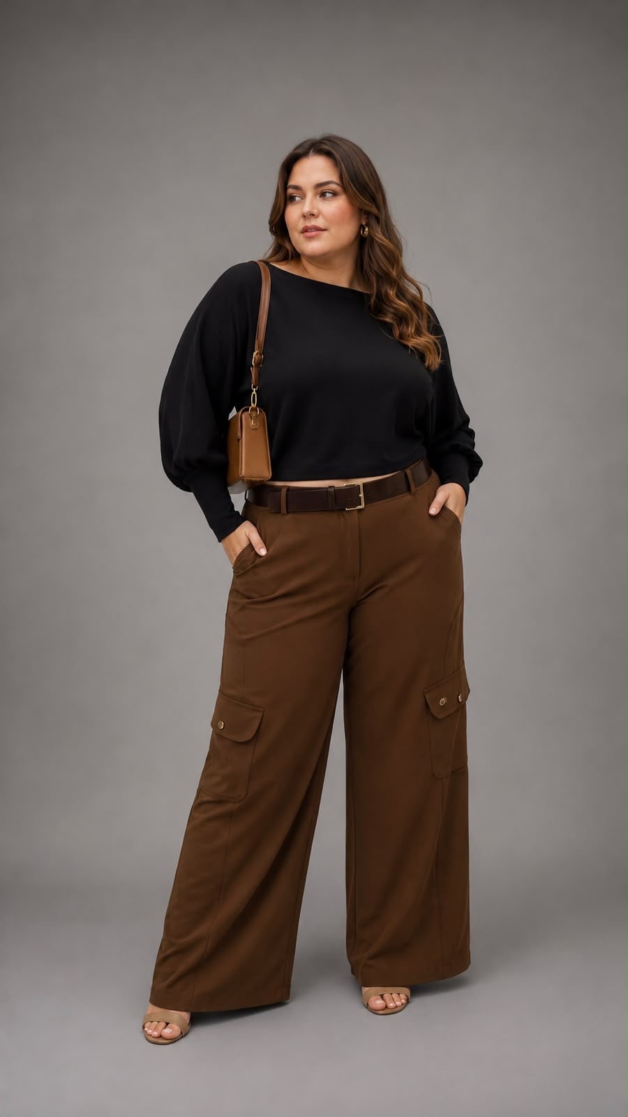 Blusa morcego + Calça Cargo